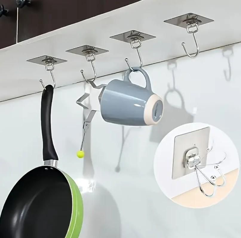 Golden Large Hooks for Hanging (Pack of 10)